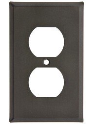 Country Tin Single Duplex Outlet Cover